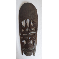 Afrikaans zwart houten masker 